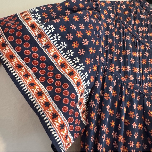 Trovata Birds of Paradis Nancy Midi Dress Floral Short Sleeve XS - Picture 5 of 8